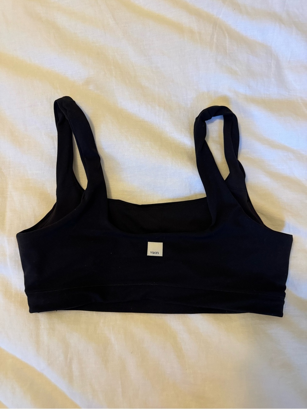Vuori Black Seamless Support Bralette